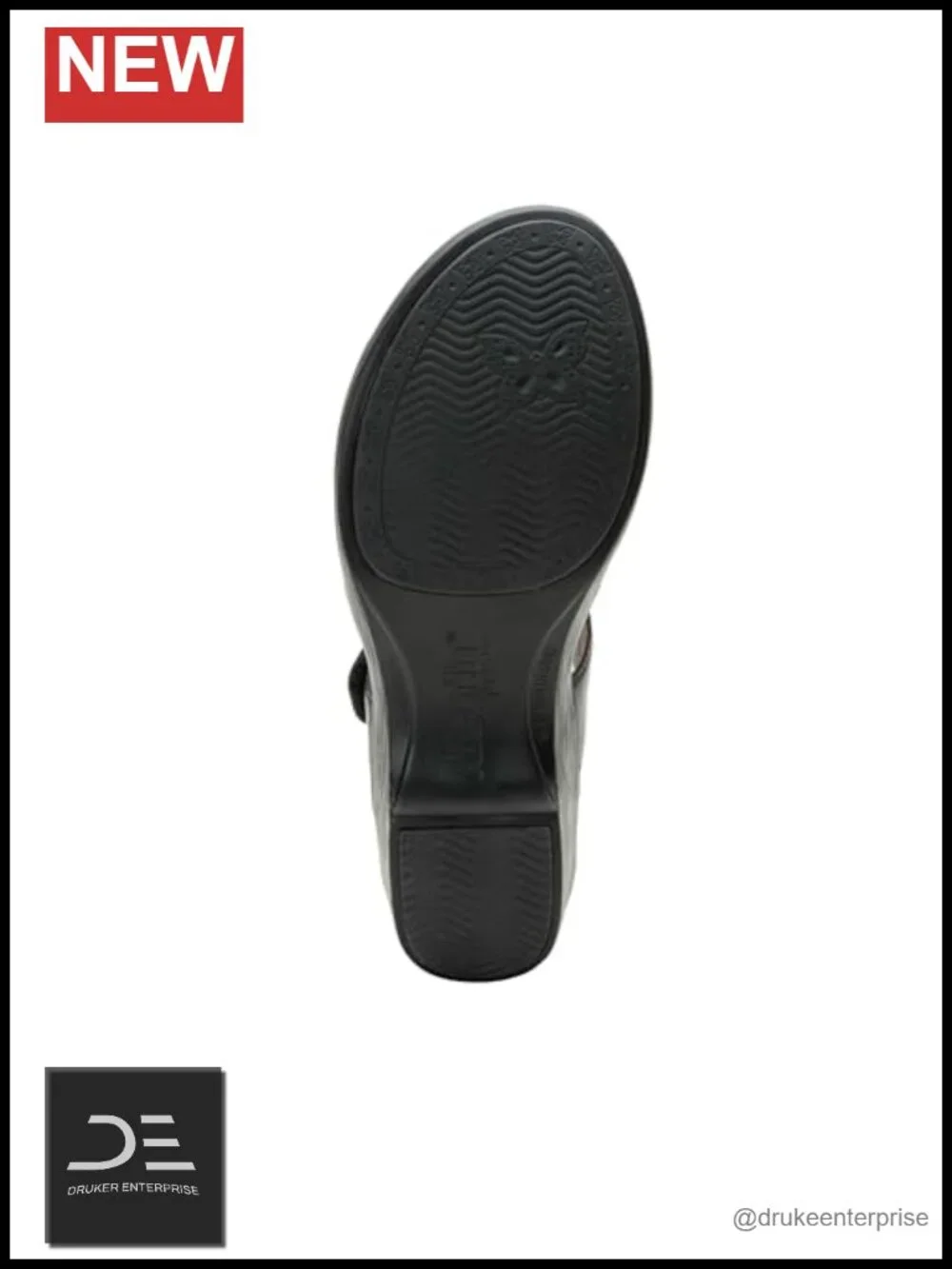 Leather Wedge Sandal with Arch Support and Slip-Resistant Outsole